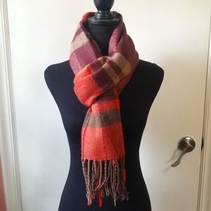 Collectioneighteen Plaid Pumpkin Spice Scarf